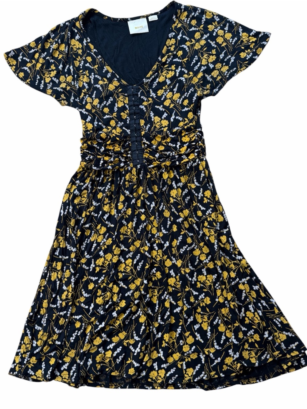 Maeve Anthropologie Summer Breeze Floral Jersey Dress - Picture 2 of 5